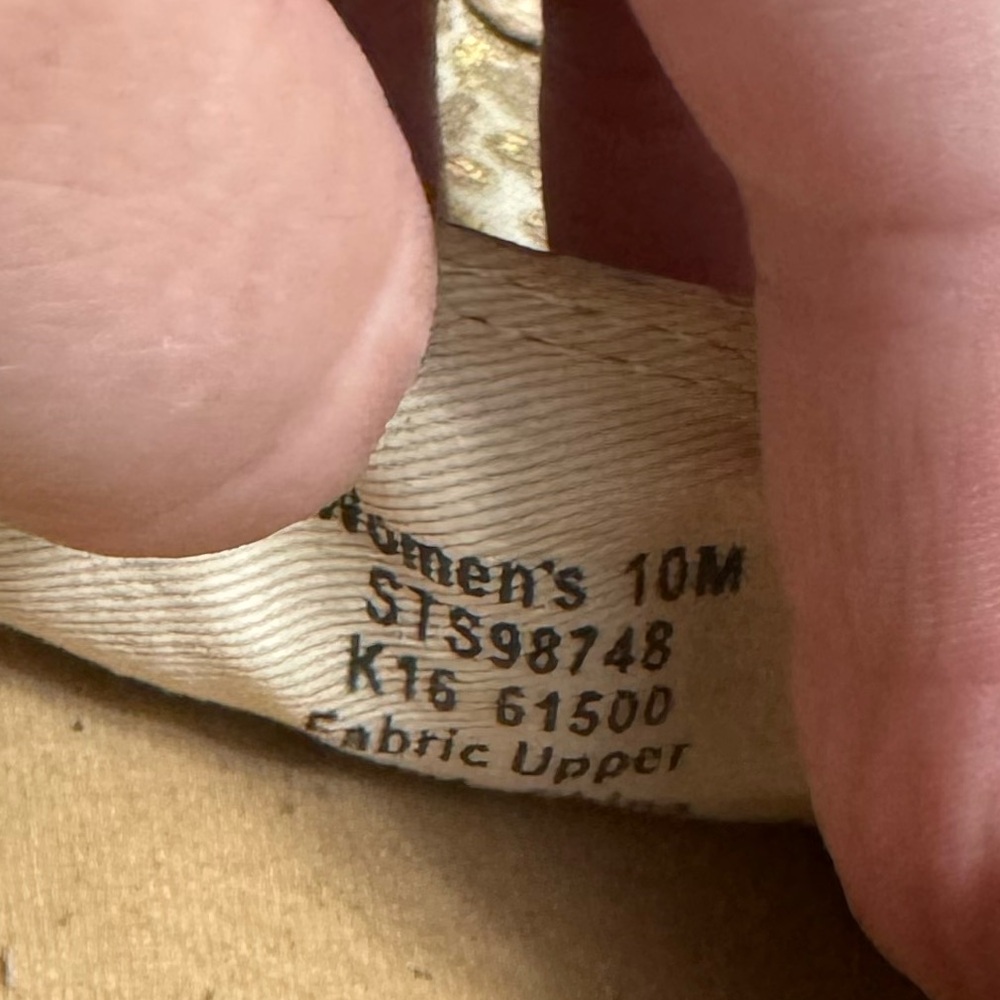 Speedy Top-Sider Python And Gold Leaf Espadrilles… - image 6